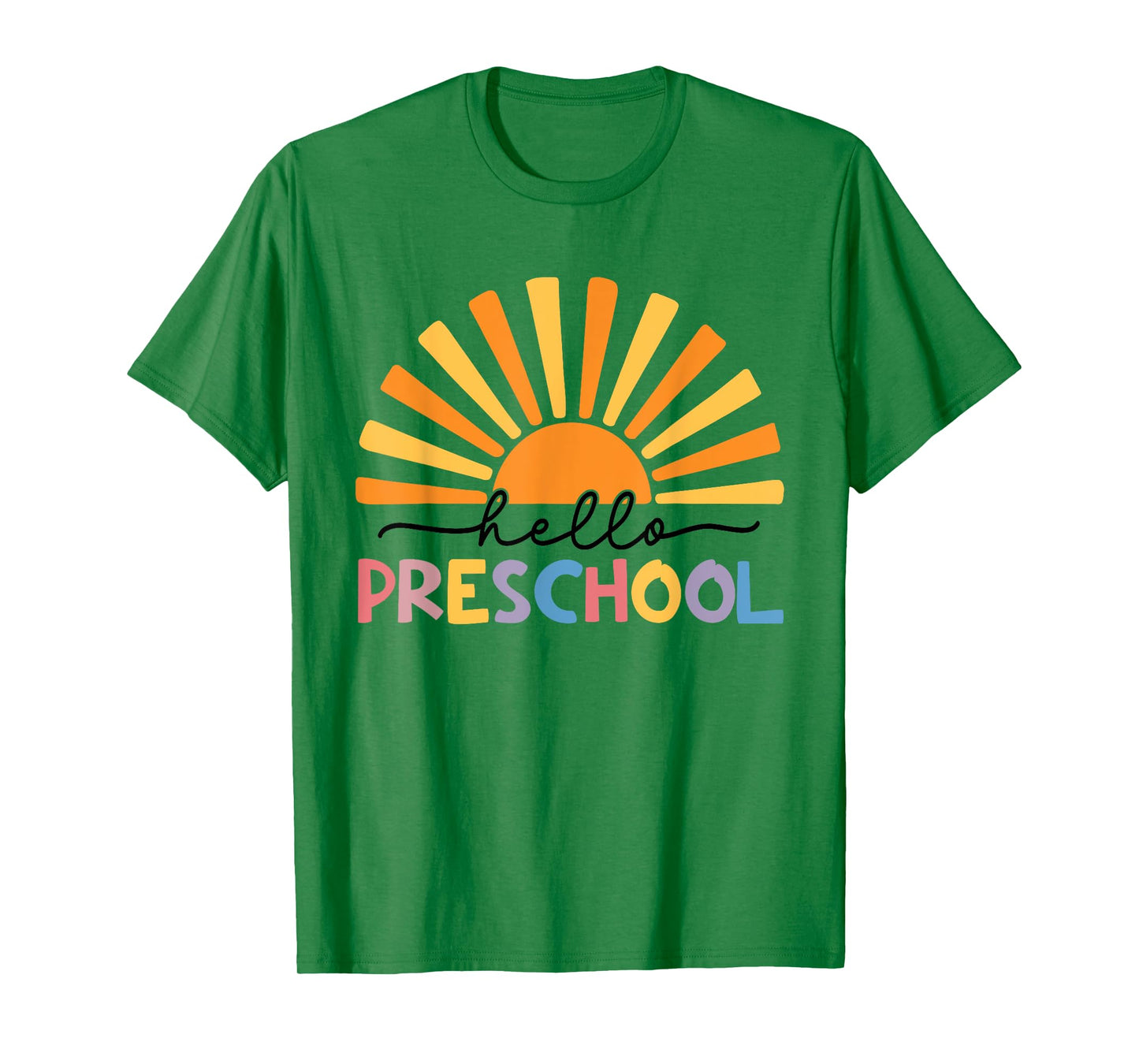 Back To School Hello Preschool For Kids Teacher Women T-Shirt