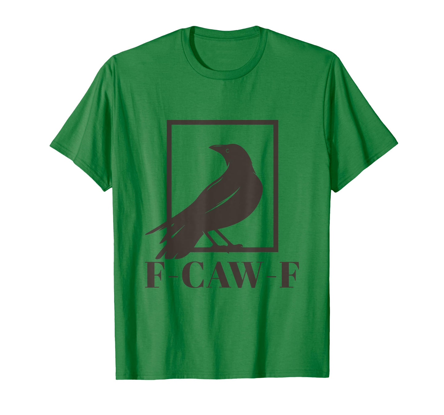 F-Caw-F Crow Silhouette Funny Sarcastic Black Bird T-Shirt