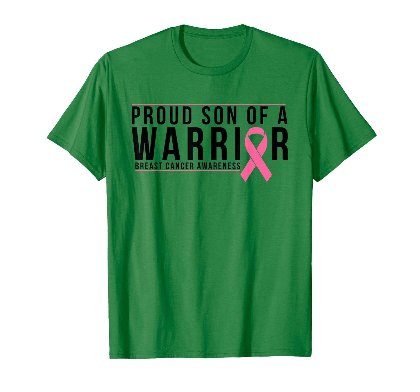 Son Of A Warrior - Breast Cancer Awareness Support T-Shirt