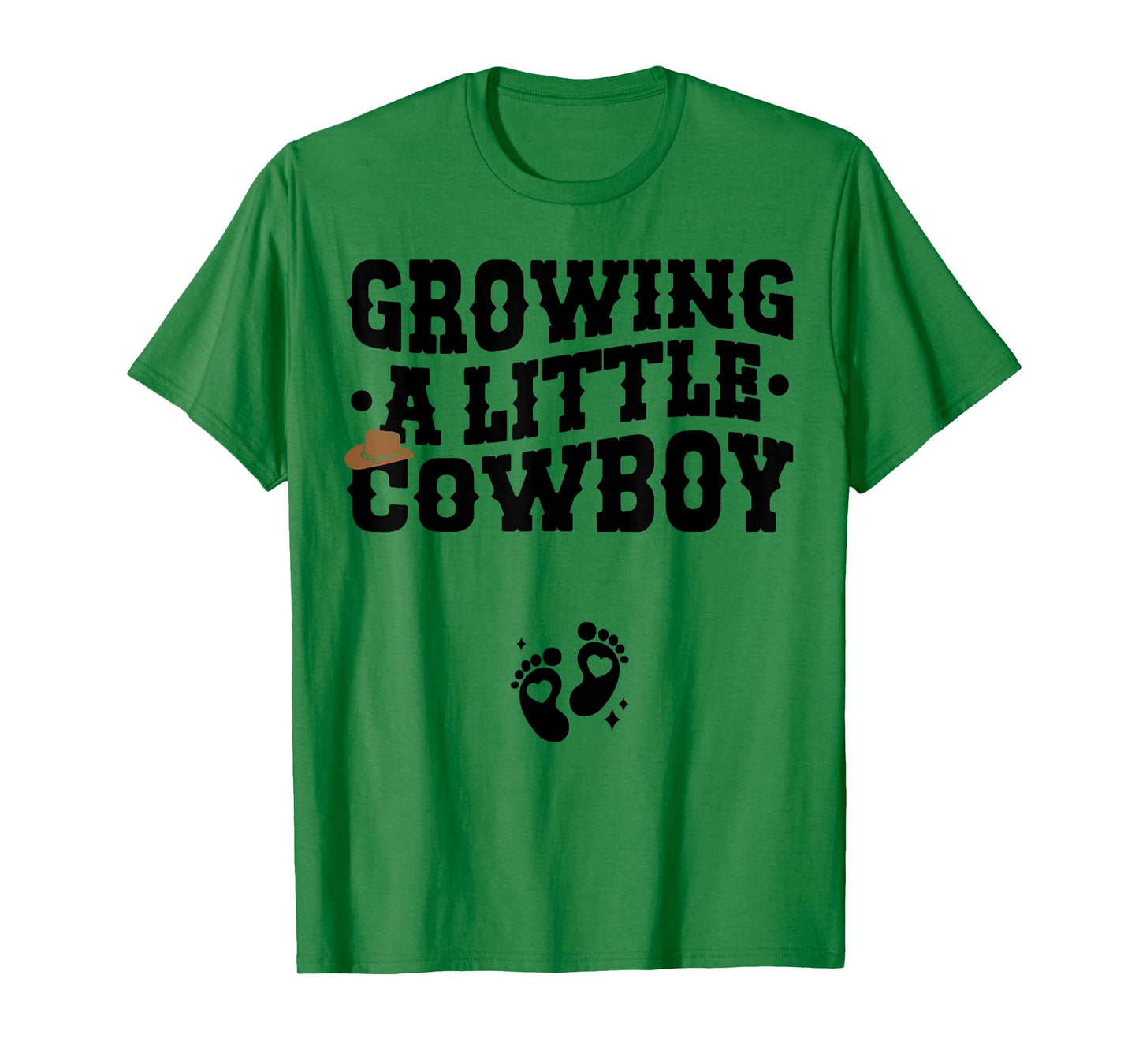 Country Pregnancy Announcement - Growing a Little Cowboy T-Shirt
