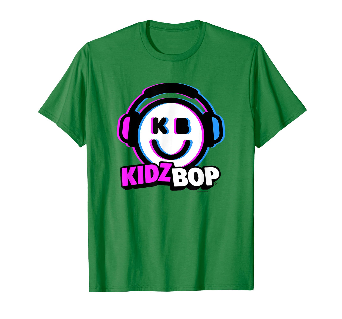 KIDZ BOP Merch – KIDZ BOP Smiley Headphones Design T-Shirt