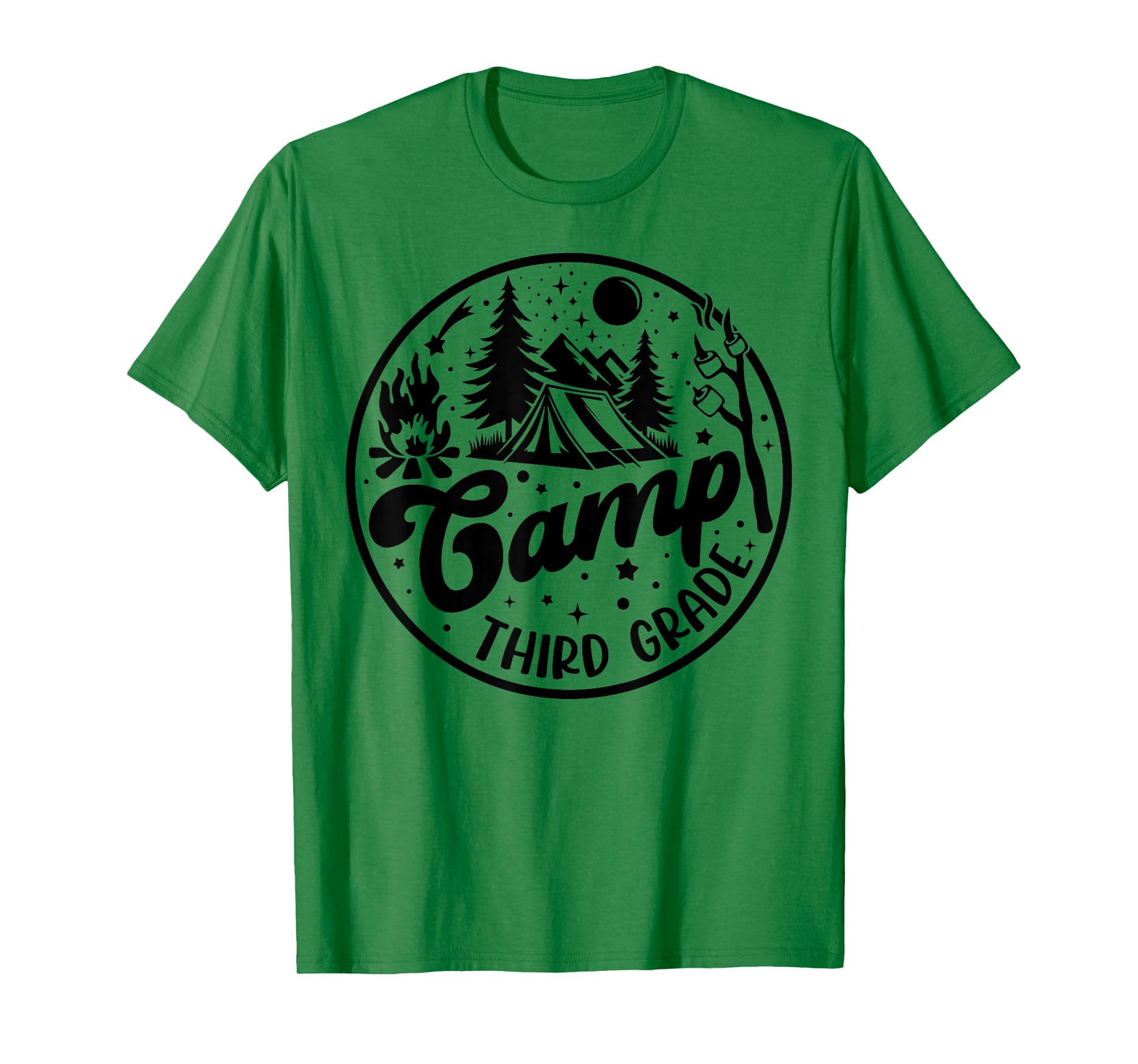 Cute Camp Third Grade Squad Camper Teacher Camping Lovers T-Shirt