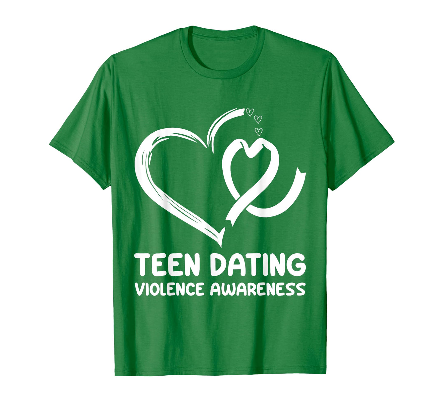 heart ribbon We Wear orange teen dating violence Awareness T-Shirt