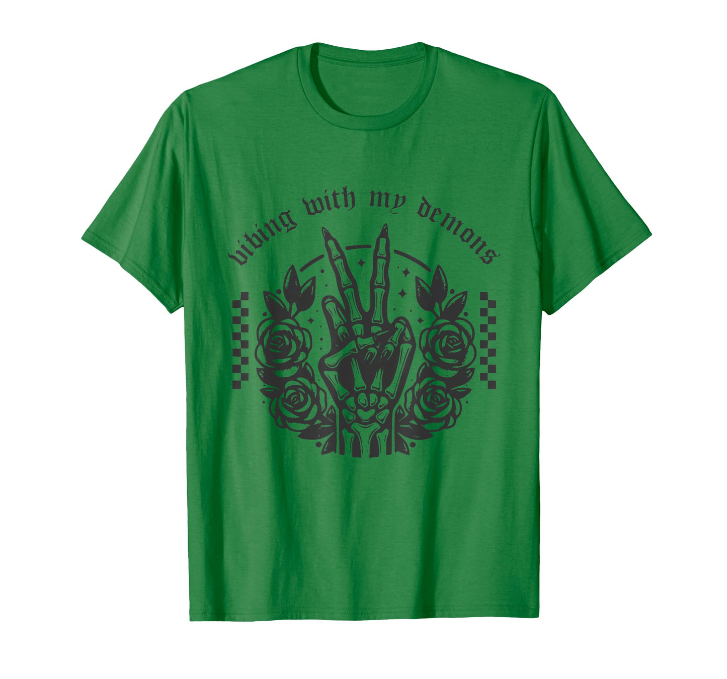 Vibing With My Demons Shirt Funny Witchy Gothic Halloween T-Shirt