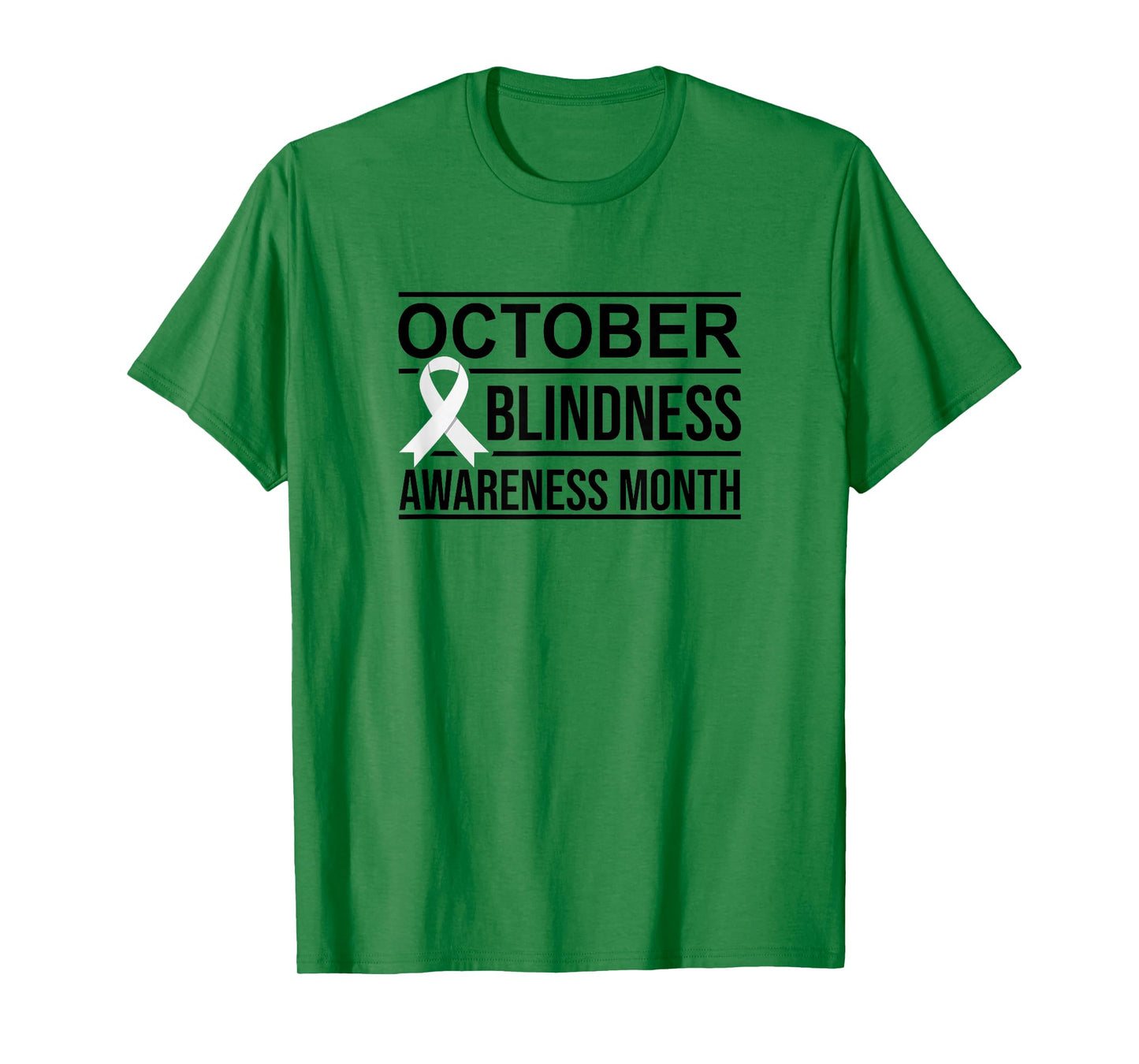 White Ribbon Blindness Awareness T-Shirt