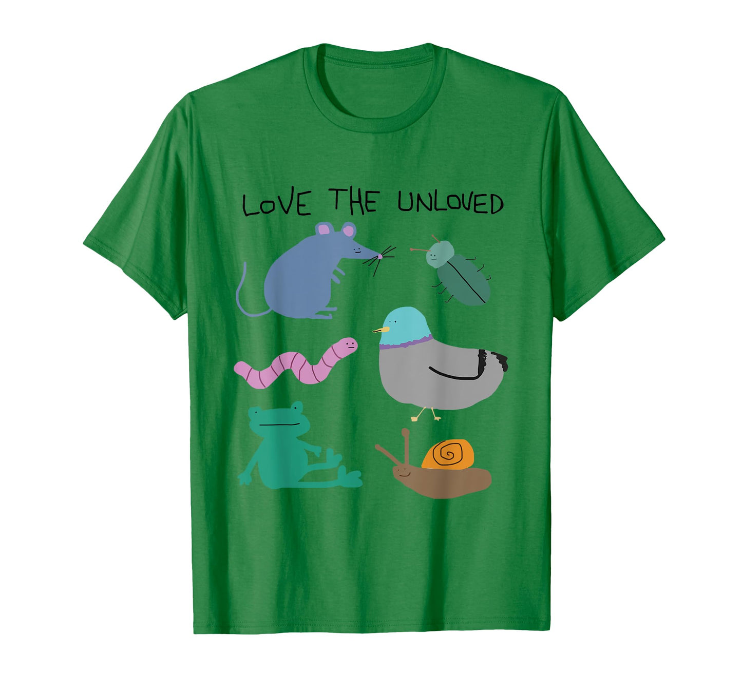 Cute Love The Unloved Pigeon Rat Frog Funny Animal Lover T-Shirt