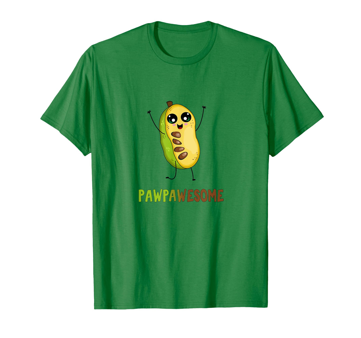 Pawpaw Fruit T-Shirt with Cute Cartoon Paw Paw Awesome Pun T-Shirt