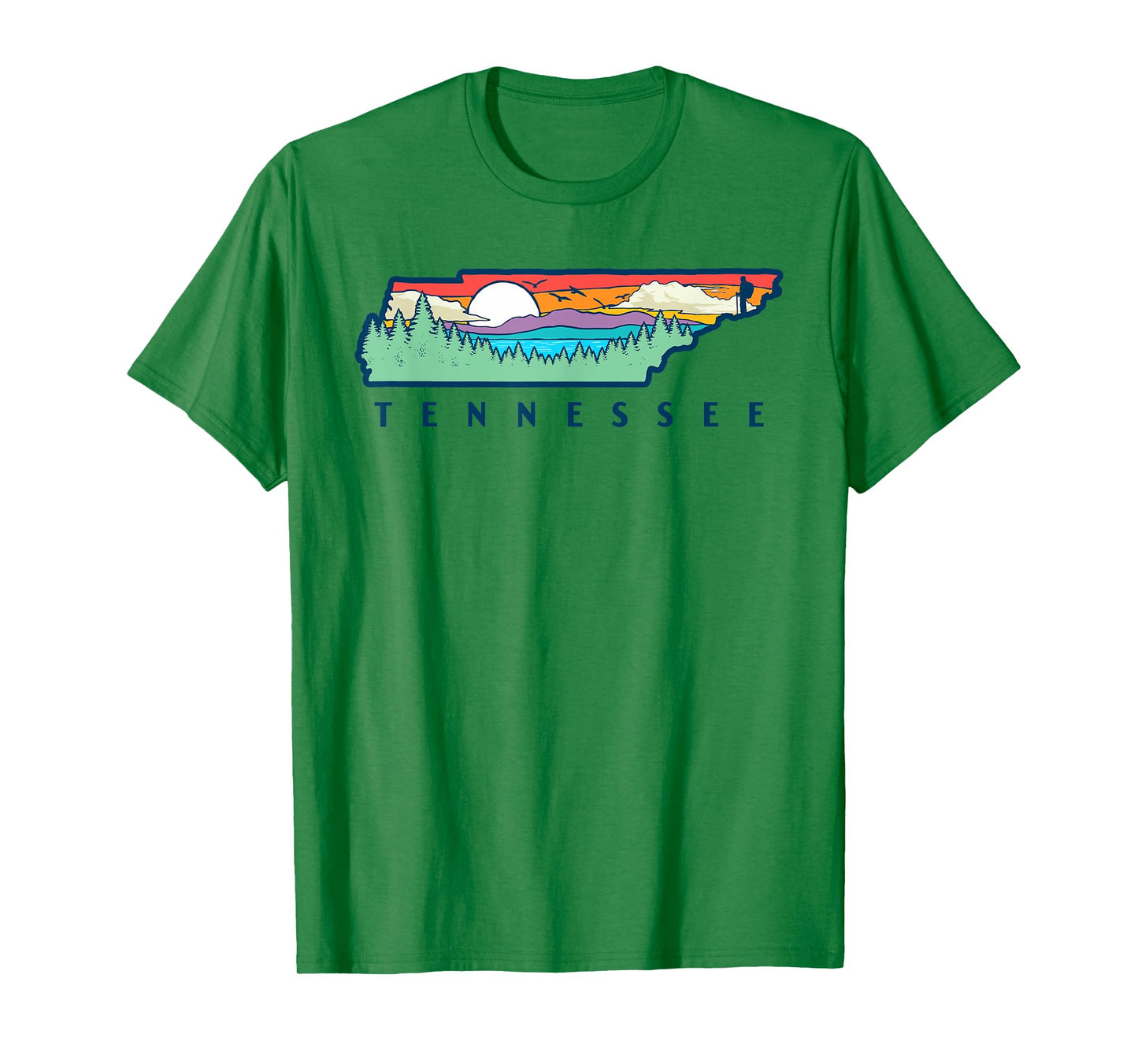 Tennessee Mountains & Outdoors State Pride Nature Graphic T-Shirt