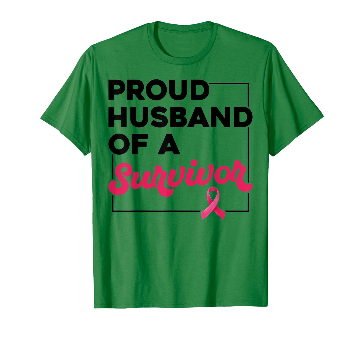 Proud Husband Of Survivor Breast Cancer Awareness Christmas T-Shirt