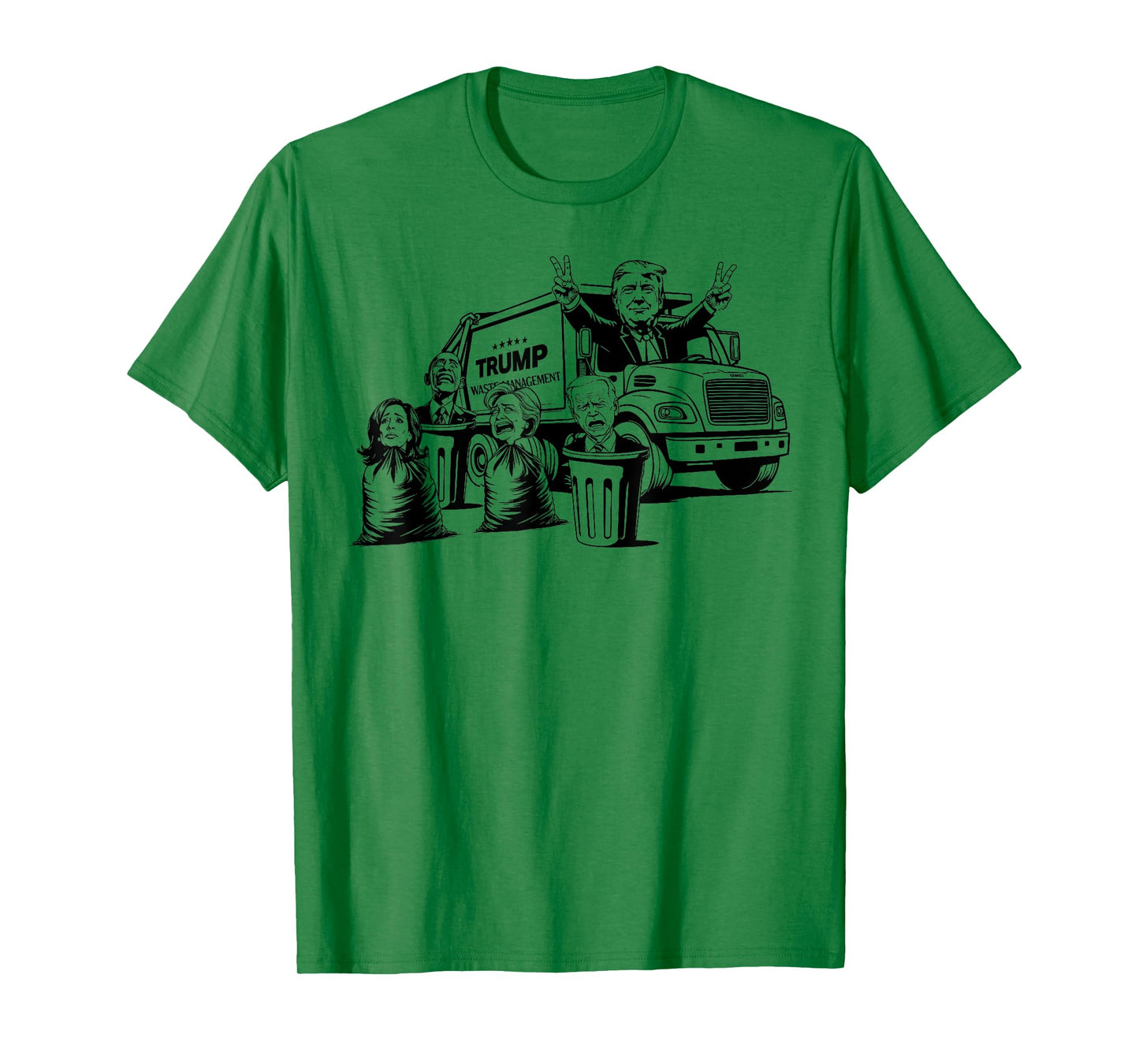 Vintage Trump Garbage Truck Waste Management 47th President T-Shirt