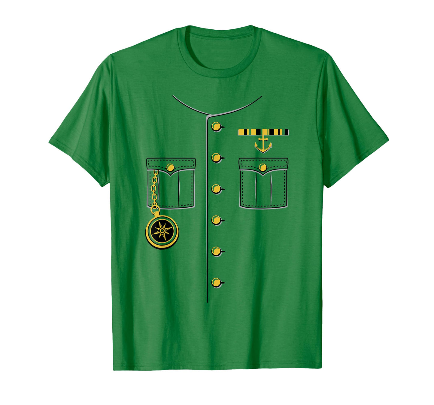 Ship Captain Sailor Skeeper Halloween Costume Outfit T-Shirt