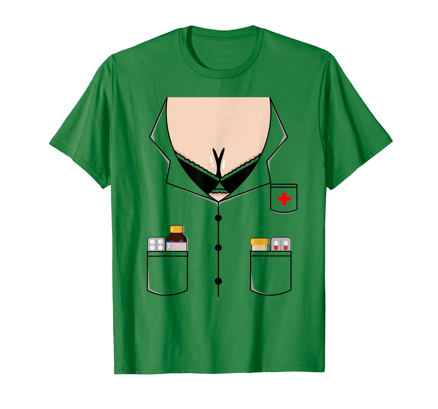 Sexy Nurse Boob Shirt Easy Halloween Costume T-Shirt
