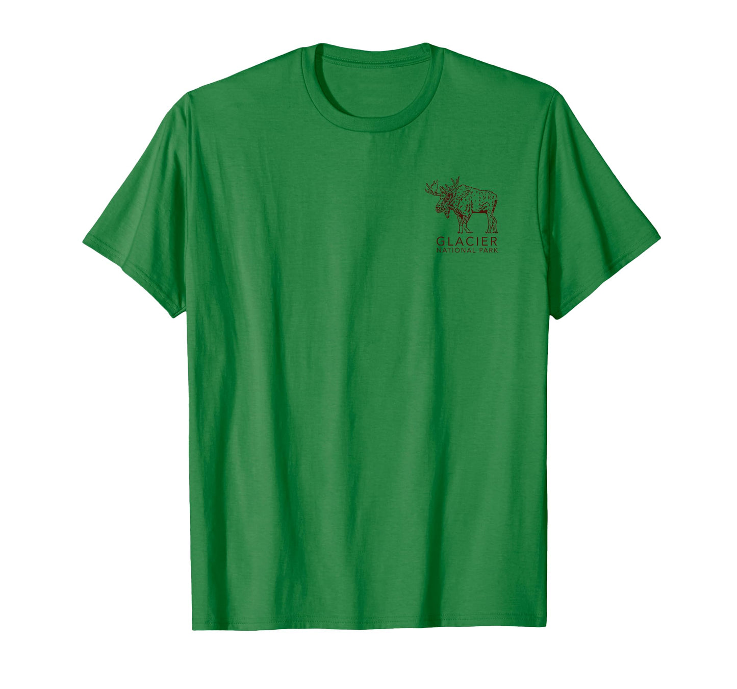 Glacier National Park Montana (Front and Back Design) T-Shirt