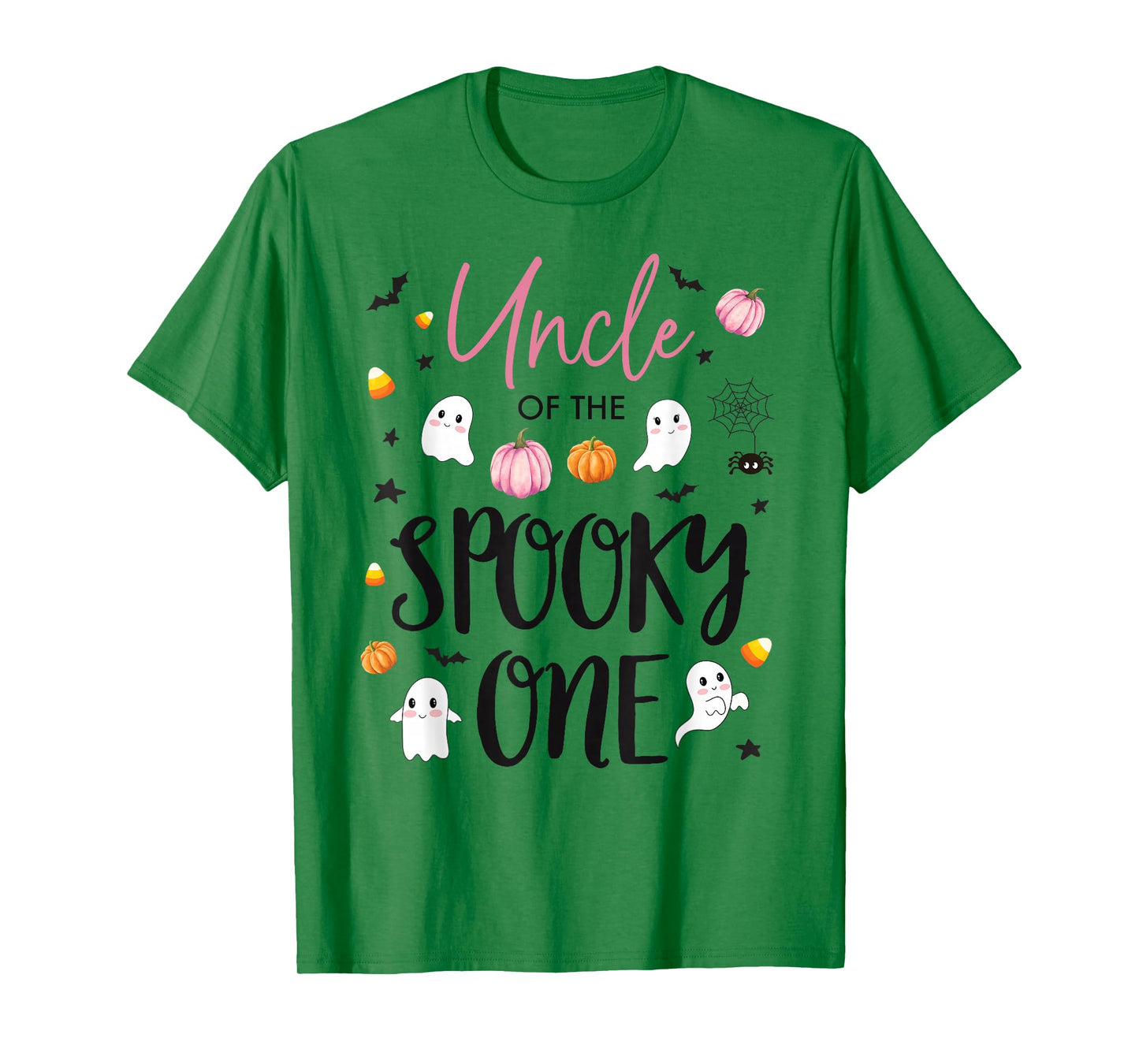 Uncle of Spooky One Girl 1st Birthday Pink Halloween Cute T-Shirt