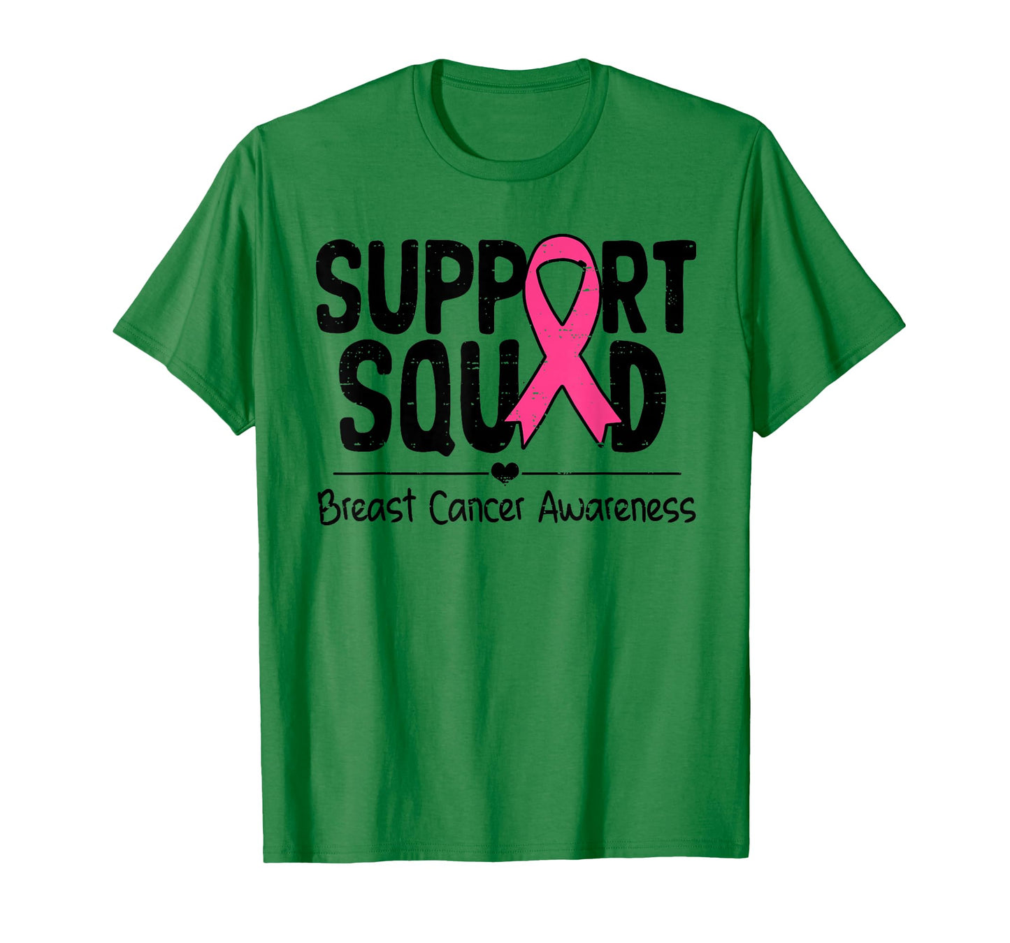 Support Squad Pink Ribbon Breast Cancer Awareness Girls Boys T-Shirt
