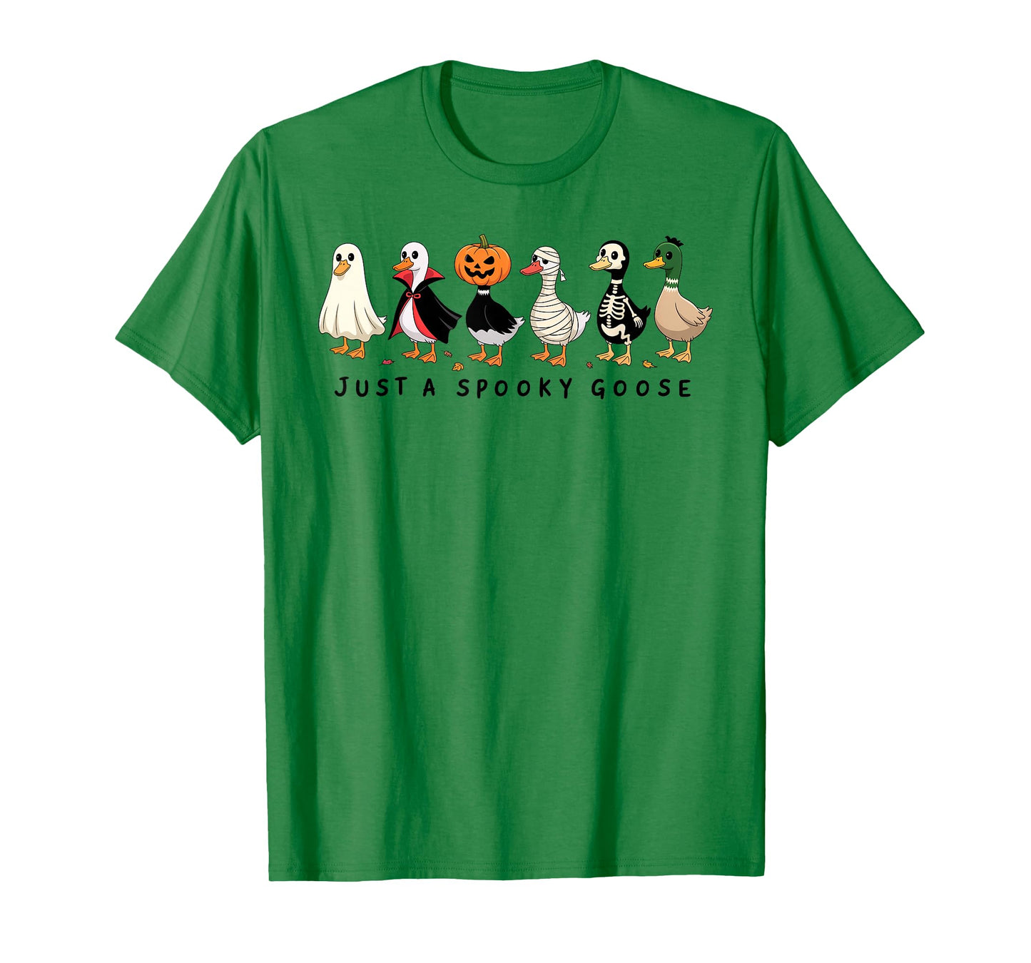 Just A Spooky Goose Halloween Silly Goose Funny Halloween T-Shirt