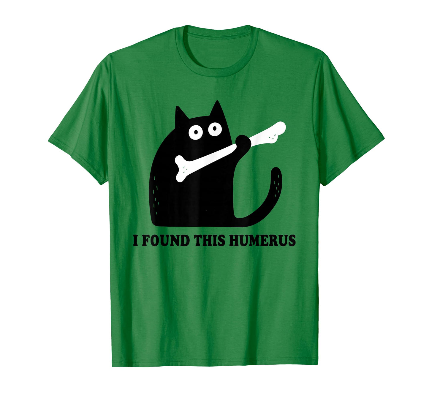 I Found This Humerus Vintage Funny Scary Black Cat Halloween T-Shirt