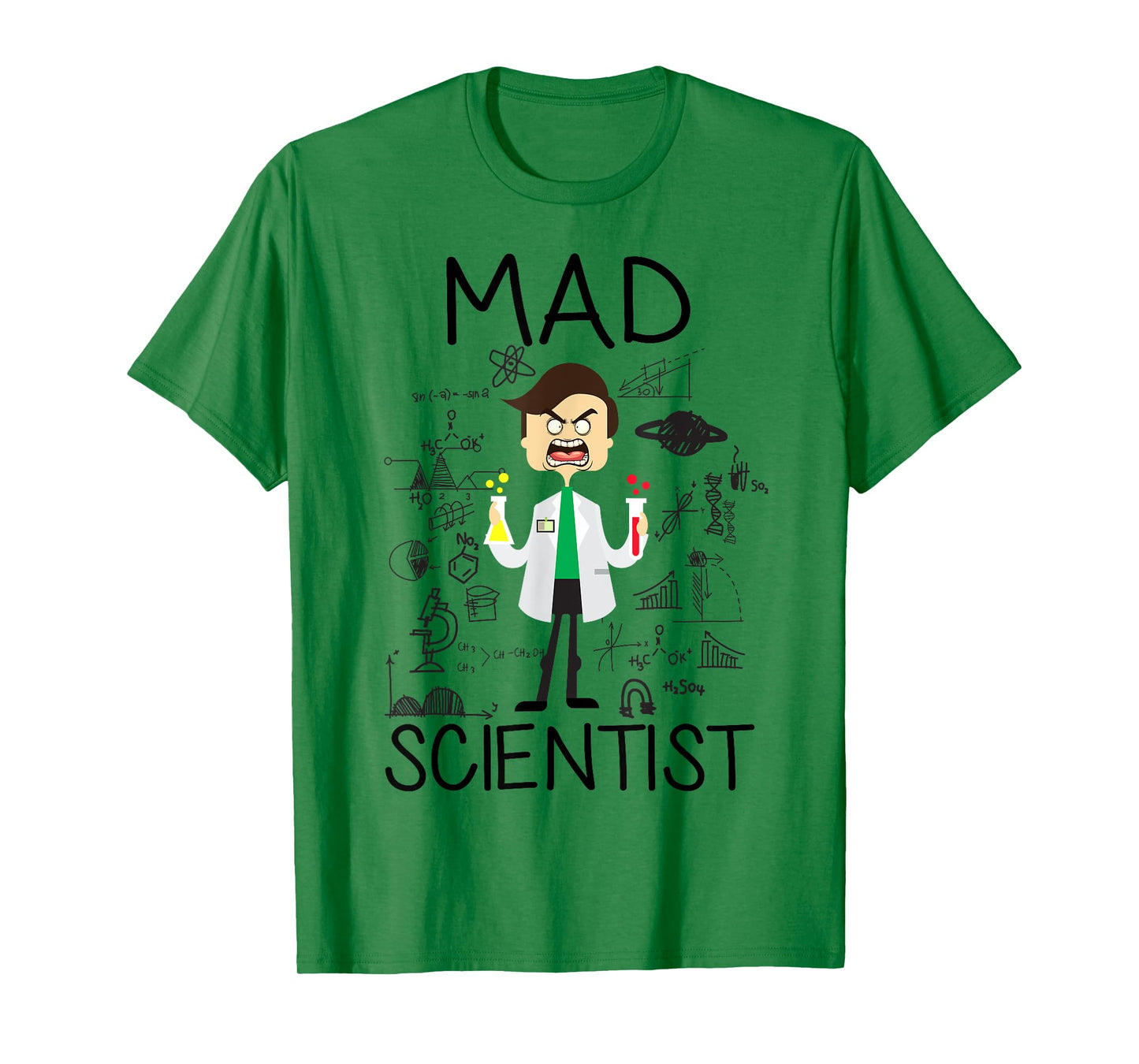 Mad Scientist Shirt Kids Boys Youth Funny Science Teacher T-Shirt