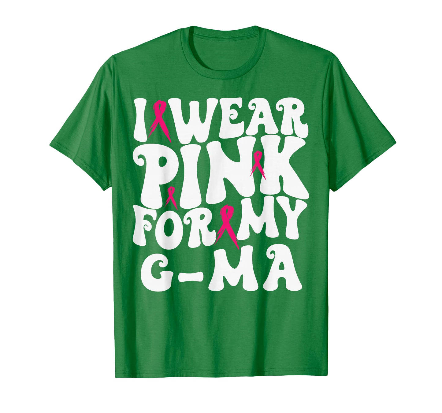 I Wear Pink for My G-ma Breast Cancer Awareness Kids T-Shirt
