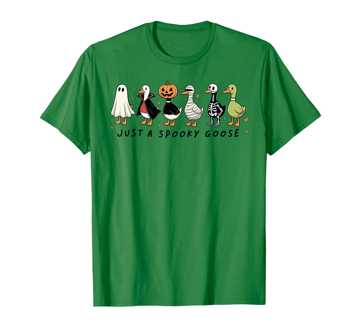 Just A Spooky Goose Halloween Silly Goose Funny Halloween T-Shirt