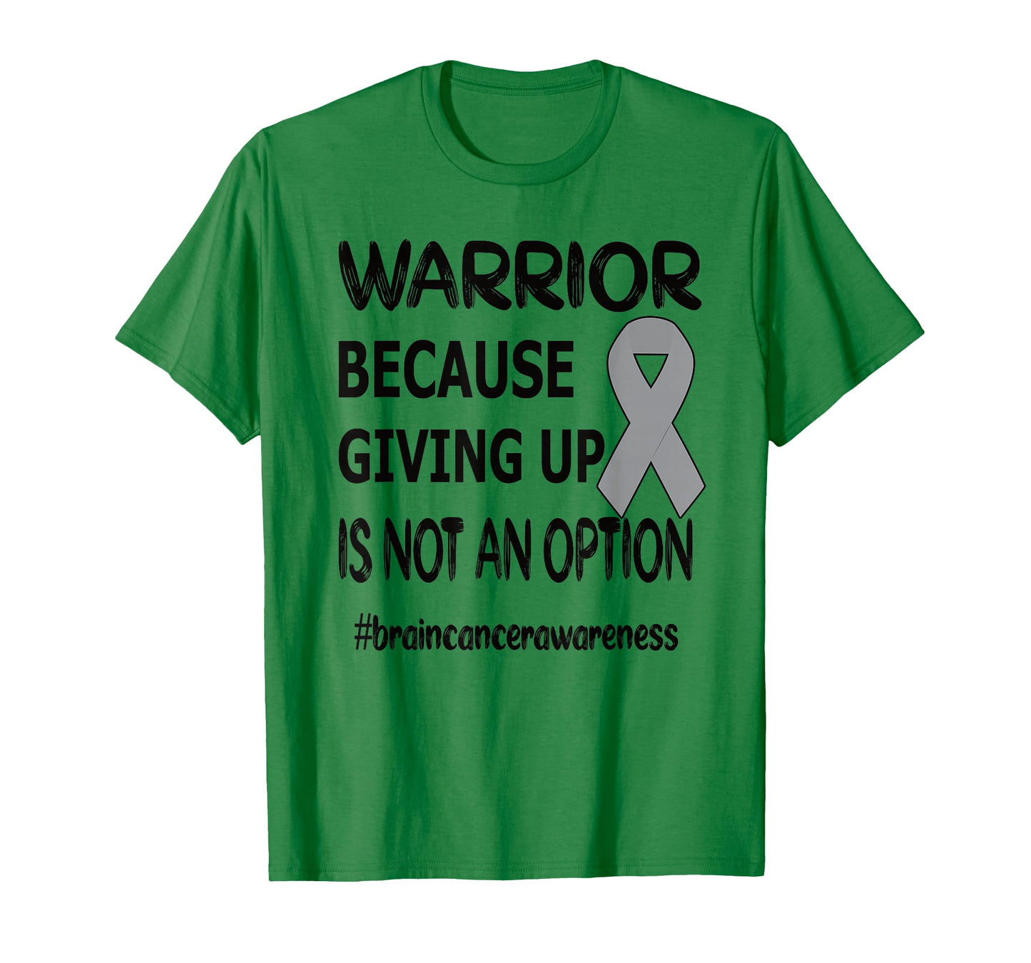Brain Tumor Awareness Month Brain Tumor Warrior Brain Cancer Awareness Ribbon T-Shirt