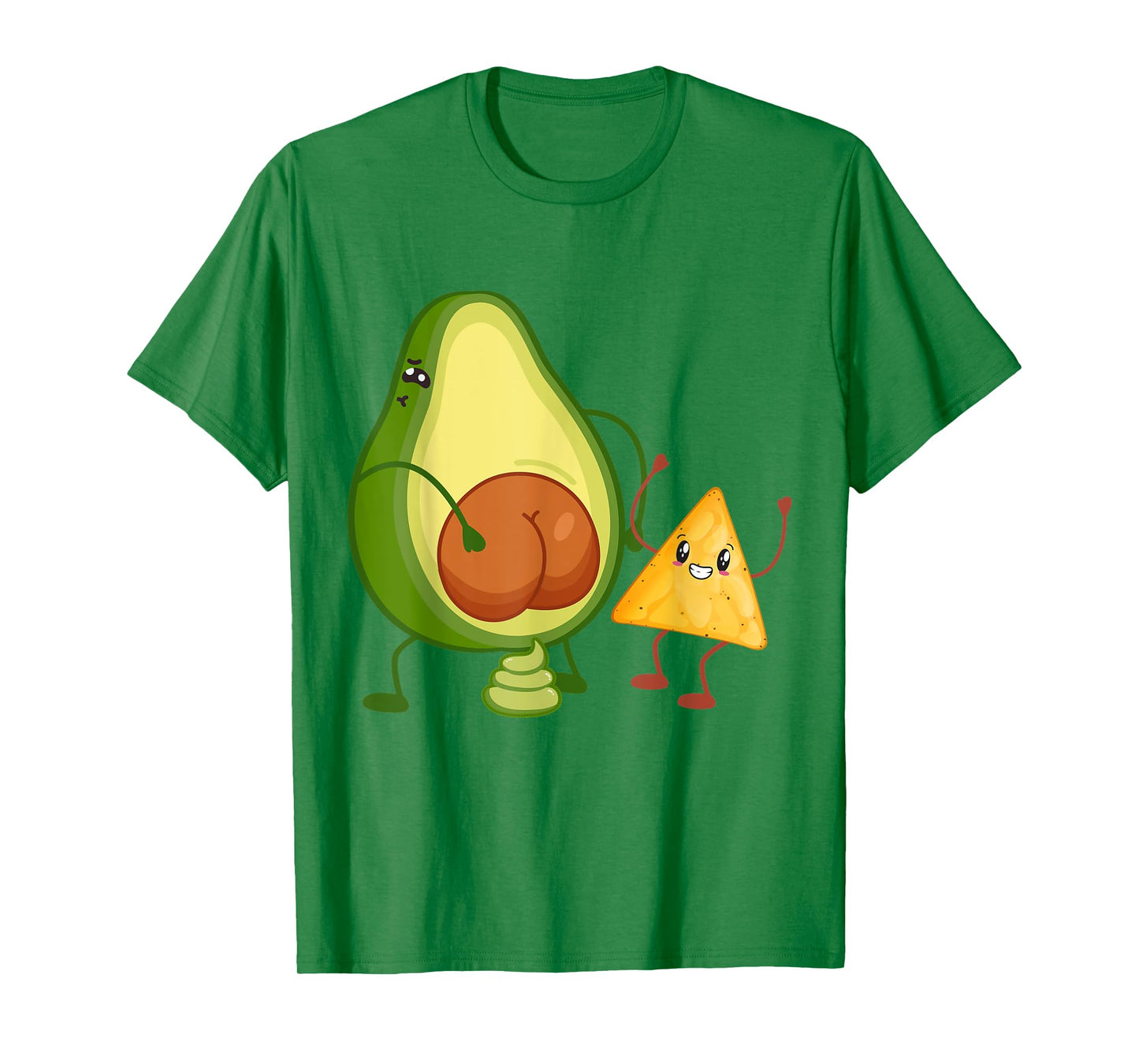 Cute Avocado Butt Pooping Guacamole with Tortilla Funny T-Shirt