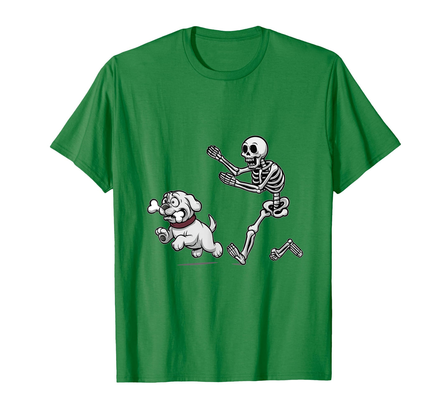 Cute Dog with Bone Halloween Humor T-Shirt