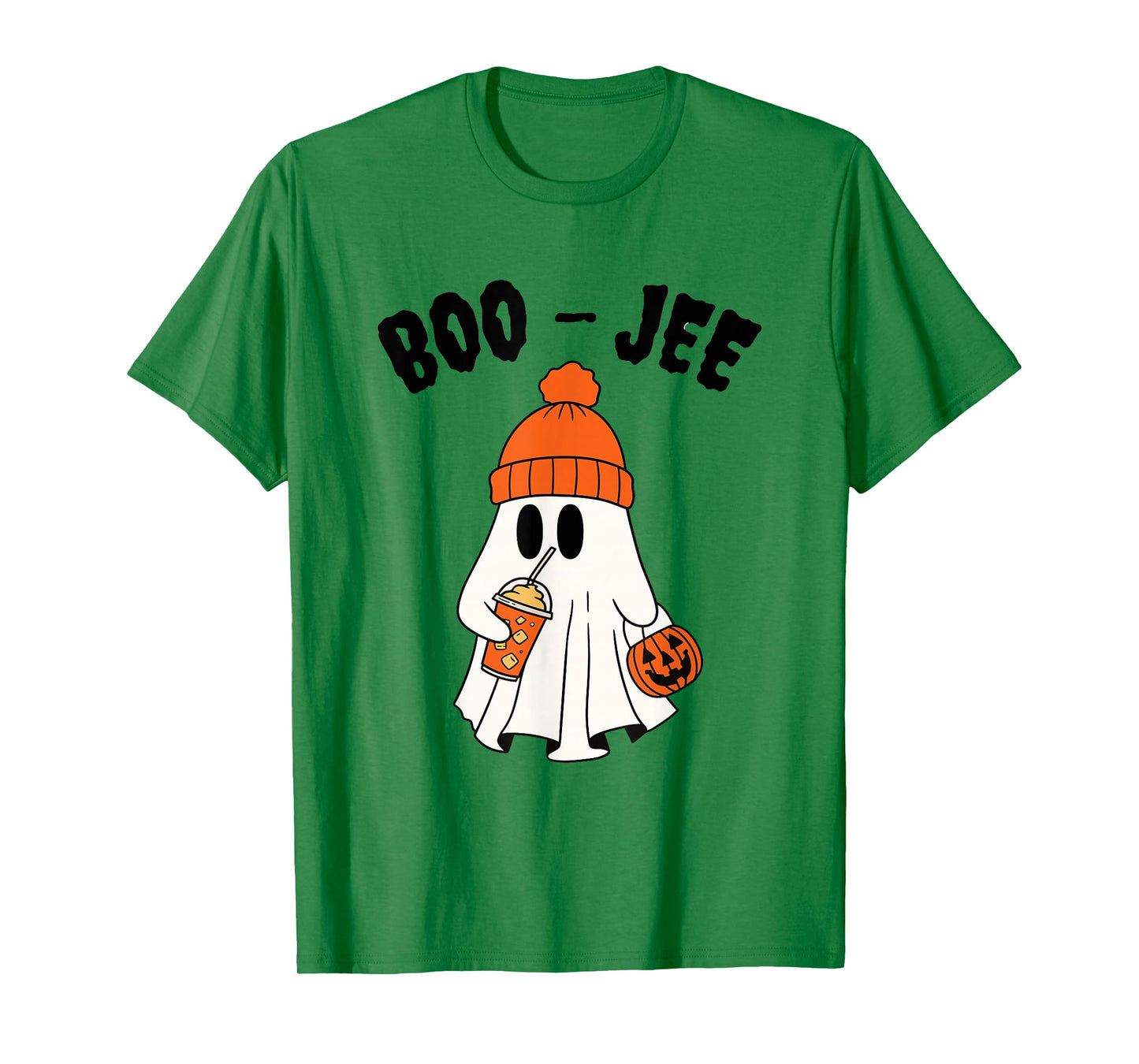 Funny Boo-JEE Creepy Ghost Halloween Pumpkin Spooky Season T-Shirt