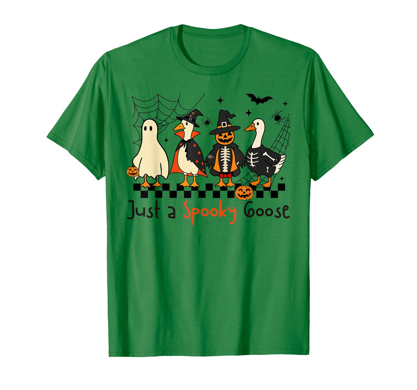 Just A Spooky Goose Halloween Silly Goose Funny Halloween T-Shirt