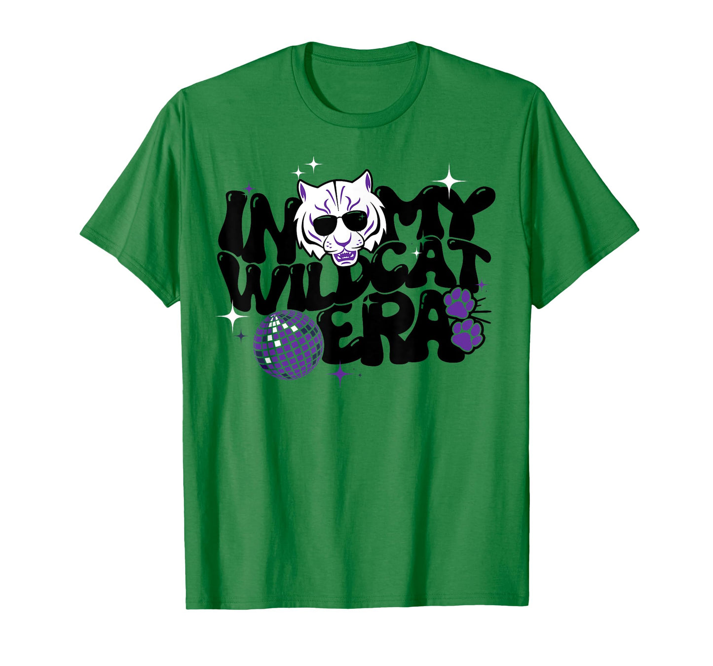 In My Wildcat Era Groovy School Spirit Wildcat T-Shirt