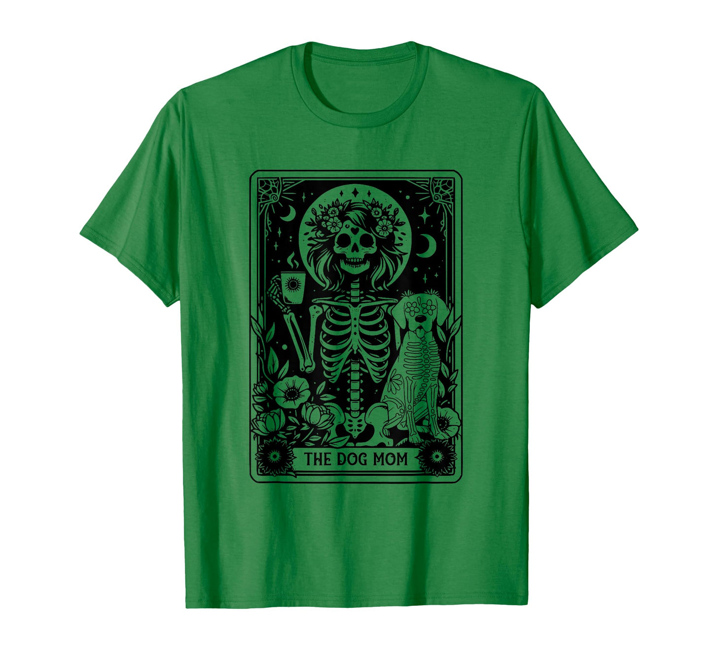The Dog Mom Tarot Card Witchy Vibe Dog Lover Gift For Mother T-Shirt