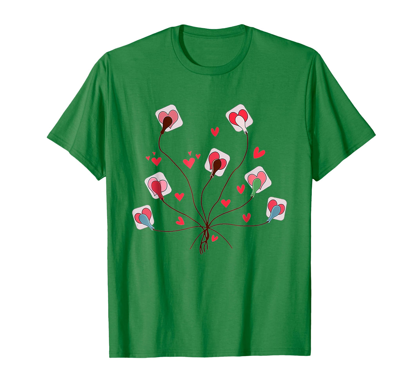 Valentines Ekg Leads Cheat Sheet Telemetry Cardiac Nurse T-Shirt