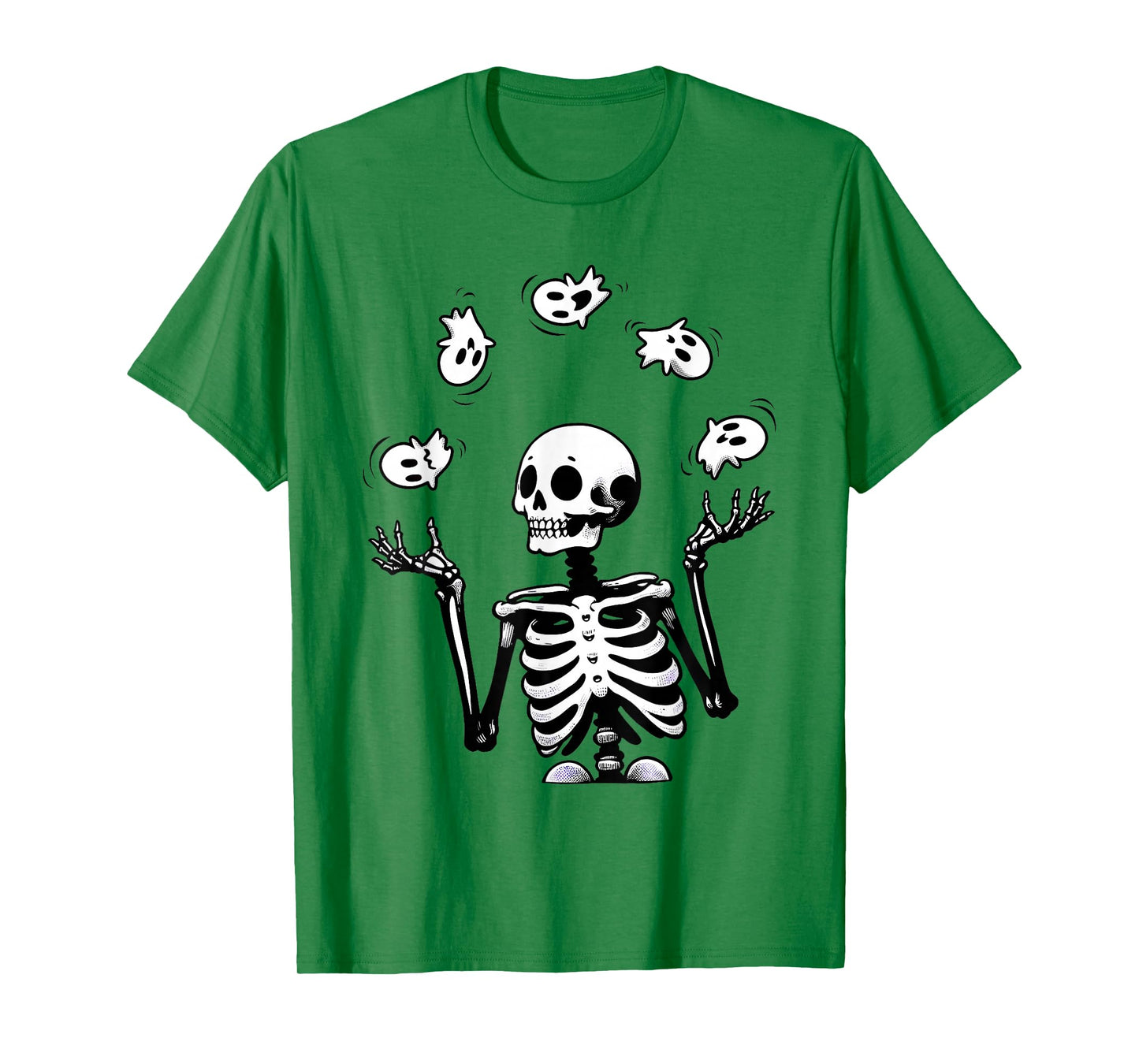 Funny Skeleton Juggling Ghosts Halloween Costume Men Women T-Shirt