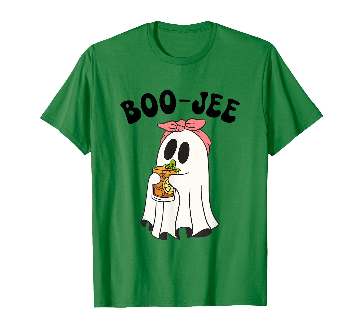 Funny Boo-JEE Ghost Halloween Pink Coquette Spooky Season T-Shirt
