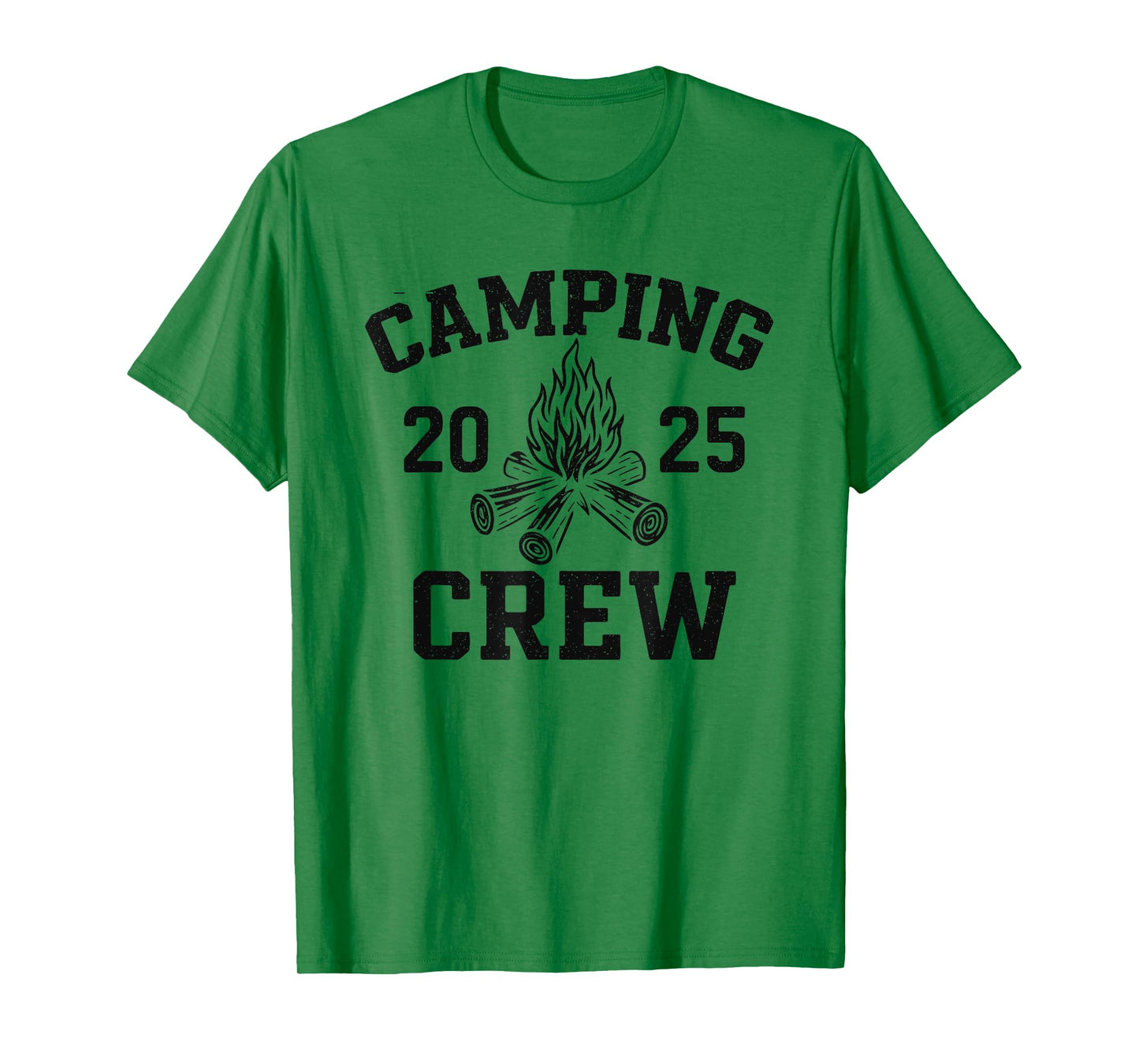 Retro Camp Trip Family Matching Group Camping Crew 2025 T-Shirt