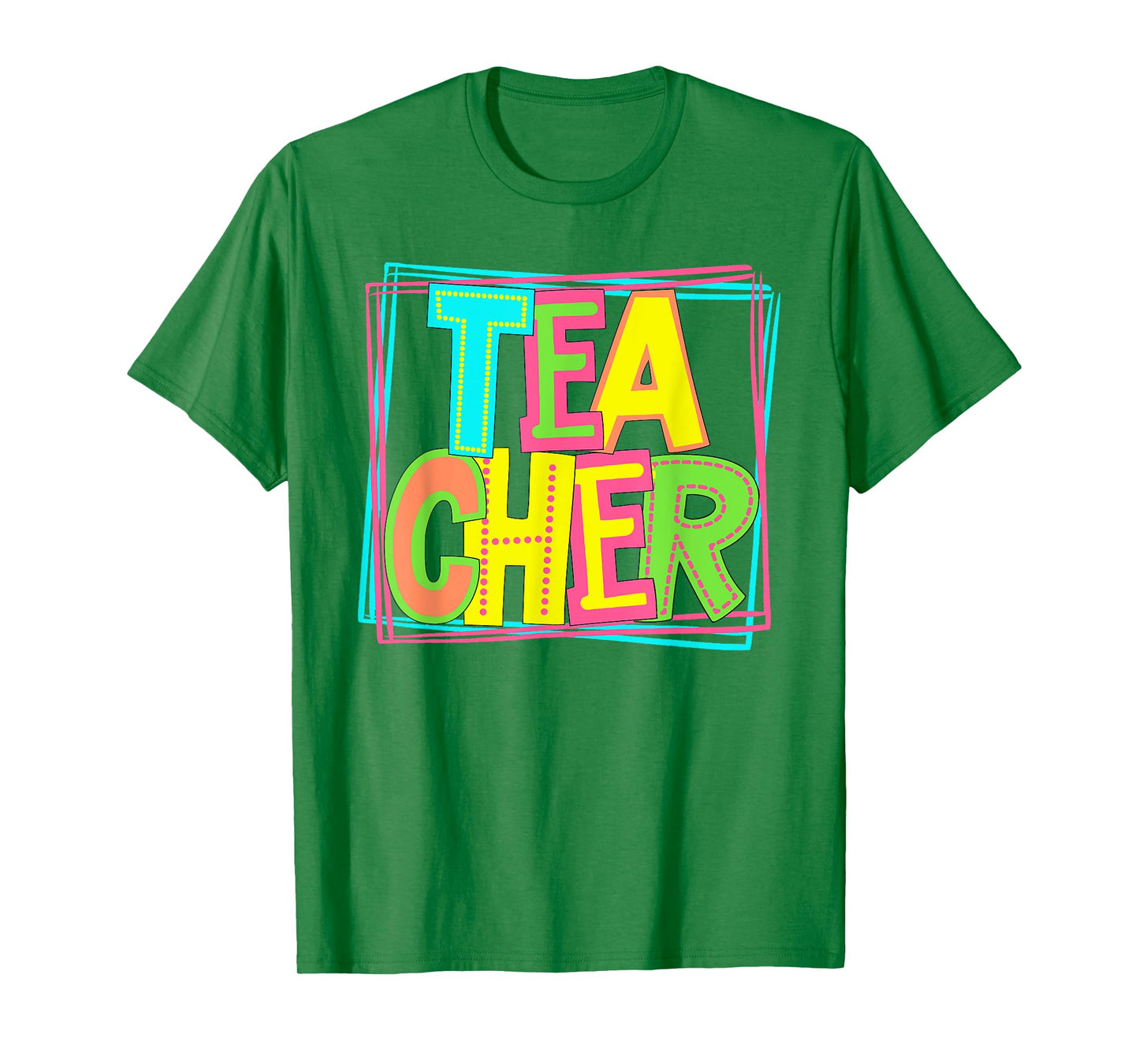 Neon Retro Teacher Cute Teacher Team New Teacher Back to Sch T-Shirt