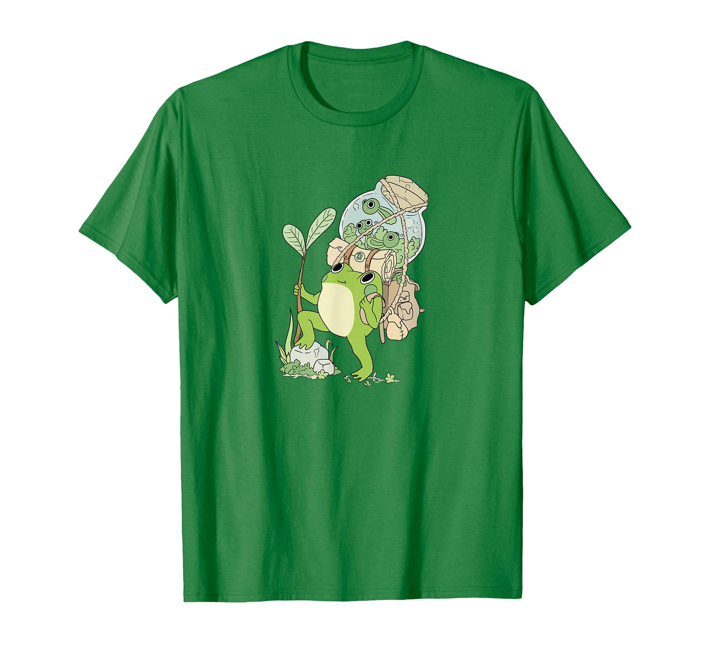 Frog Hiking / Trekking through Nature with Cheerful Tadpoles T-Shirt