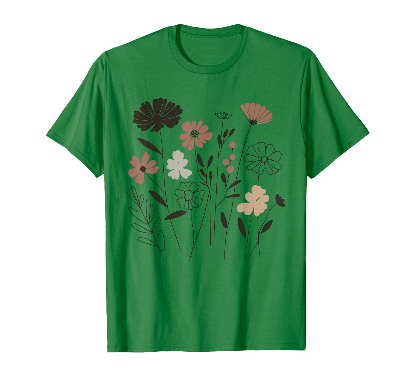 Vintage Wildflower Boho Floral Graphic for Nature Lovers T-Shirt