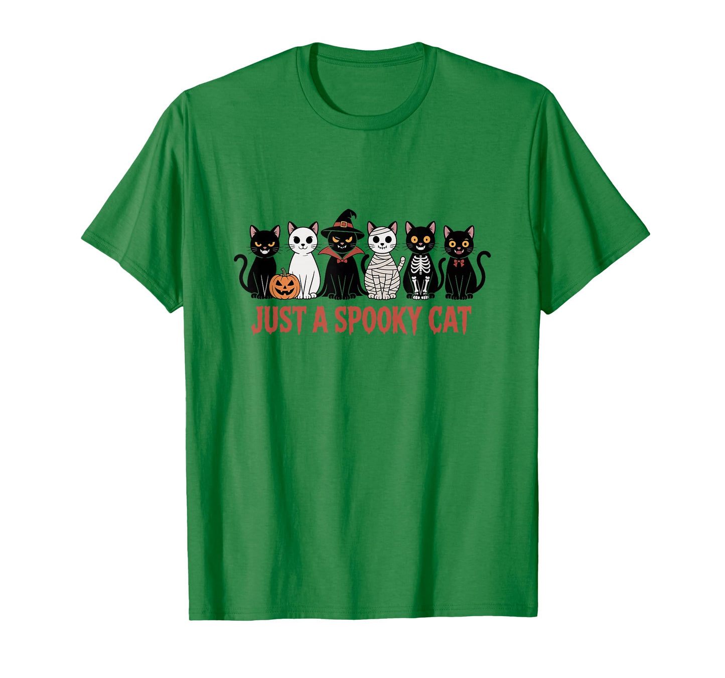 Just A Spooky Cat Funny Halloween Cats in Costumes T-Shirt