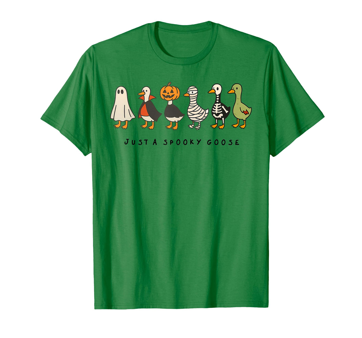 Just A Spooky Goose Halloween Silly Goose Funny Halloween T-Shirt
