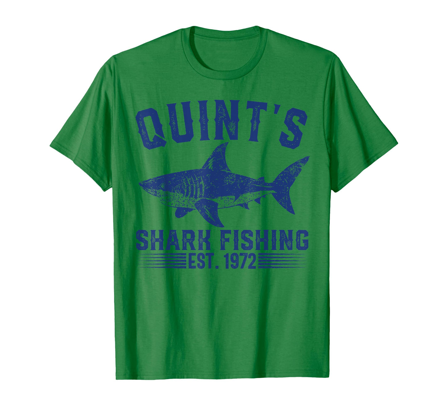 Vintage Quint's Shark Fishing 1972 Retro Fisher Birthday T-Shirt
