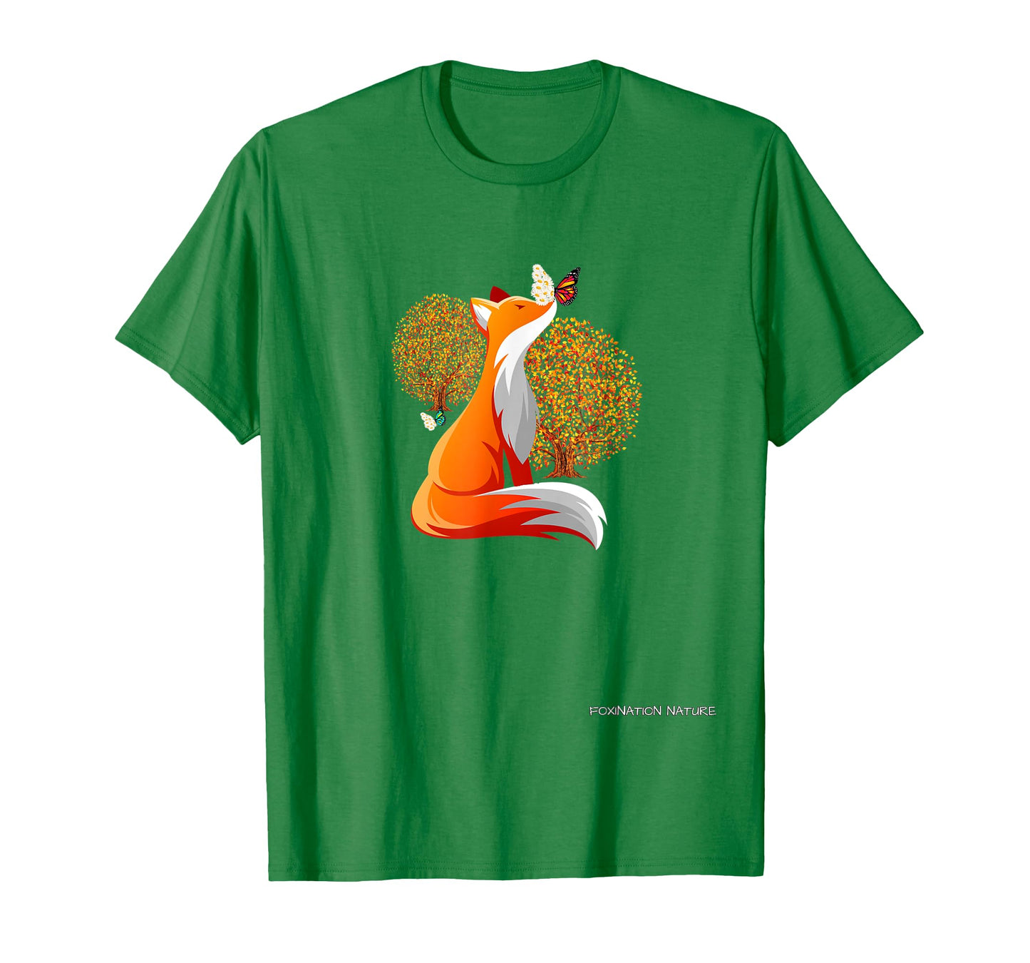 Foxination Nature, autumn with fox and butterflies T-Shirt