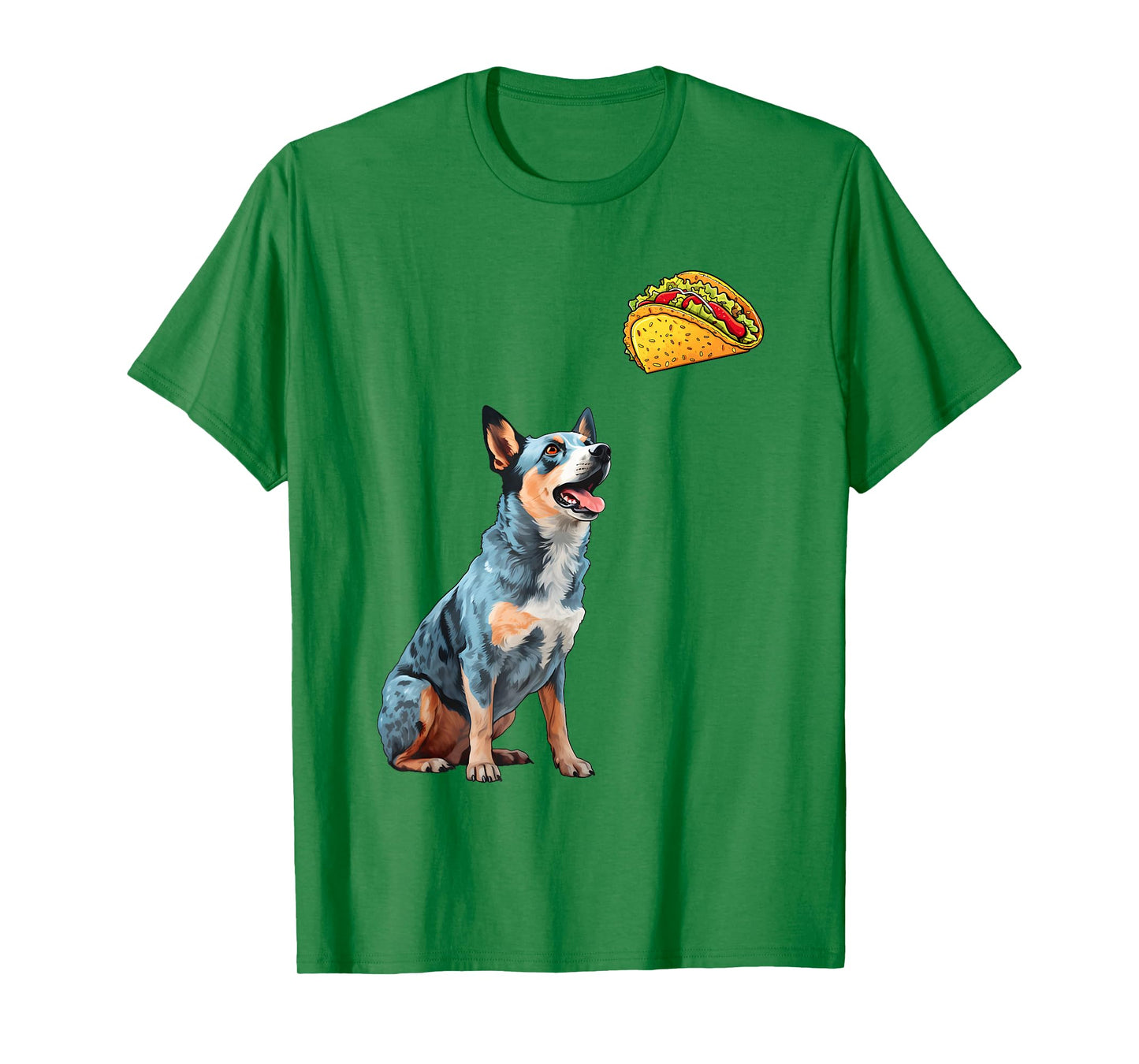 Blue Heeler Staring At Tacos, Funny Blue Heeler T-Shirt