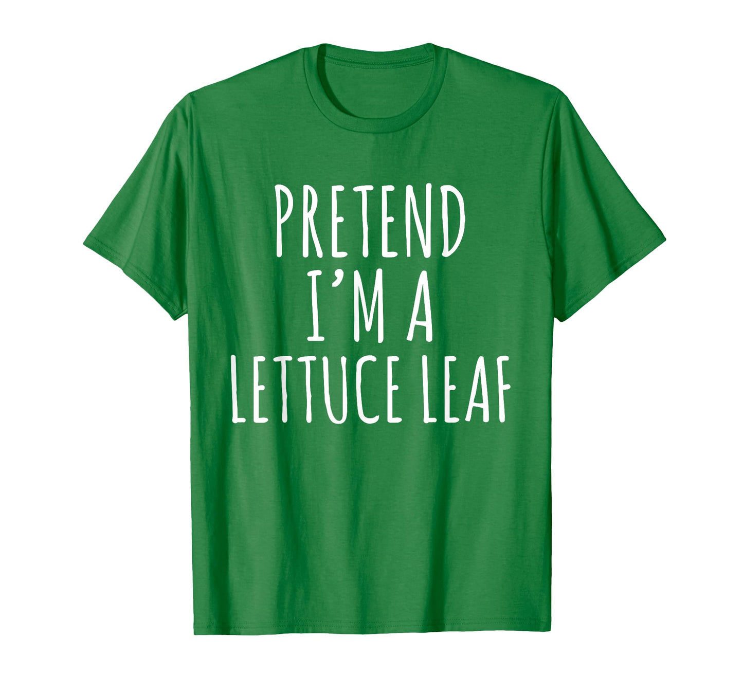 Pretend I'm A Lettuce Leaf Lazy Halloween Costume T-Shirt