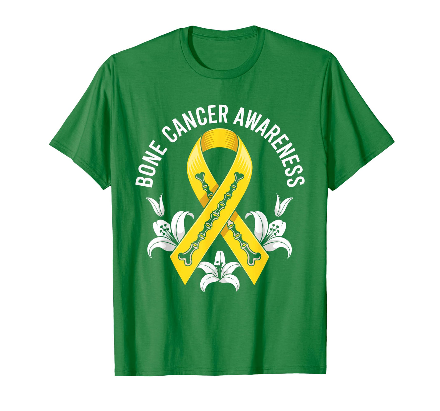 Bone Cancer Awareness yellow Ribbon T-Shirt