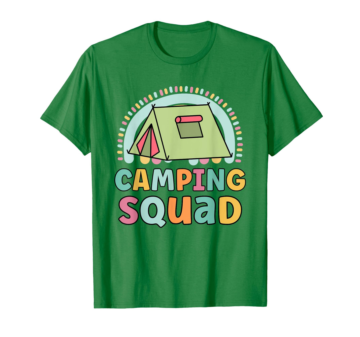 Camping Squad Funny Matching Girls Camping Trip Vacations T-Shirt
