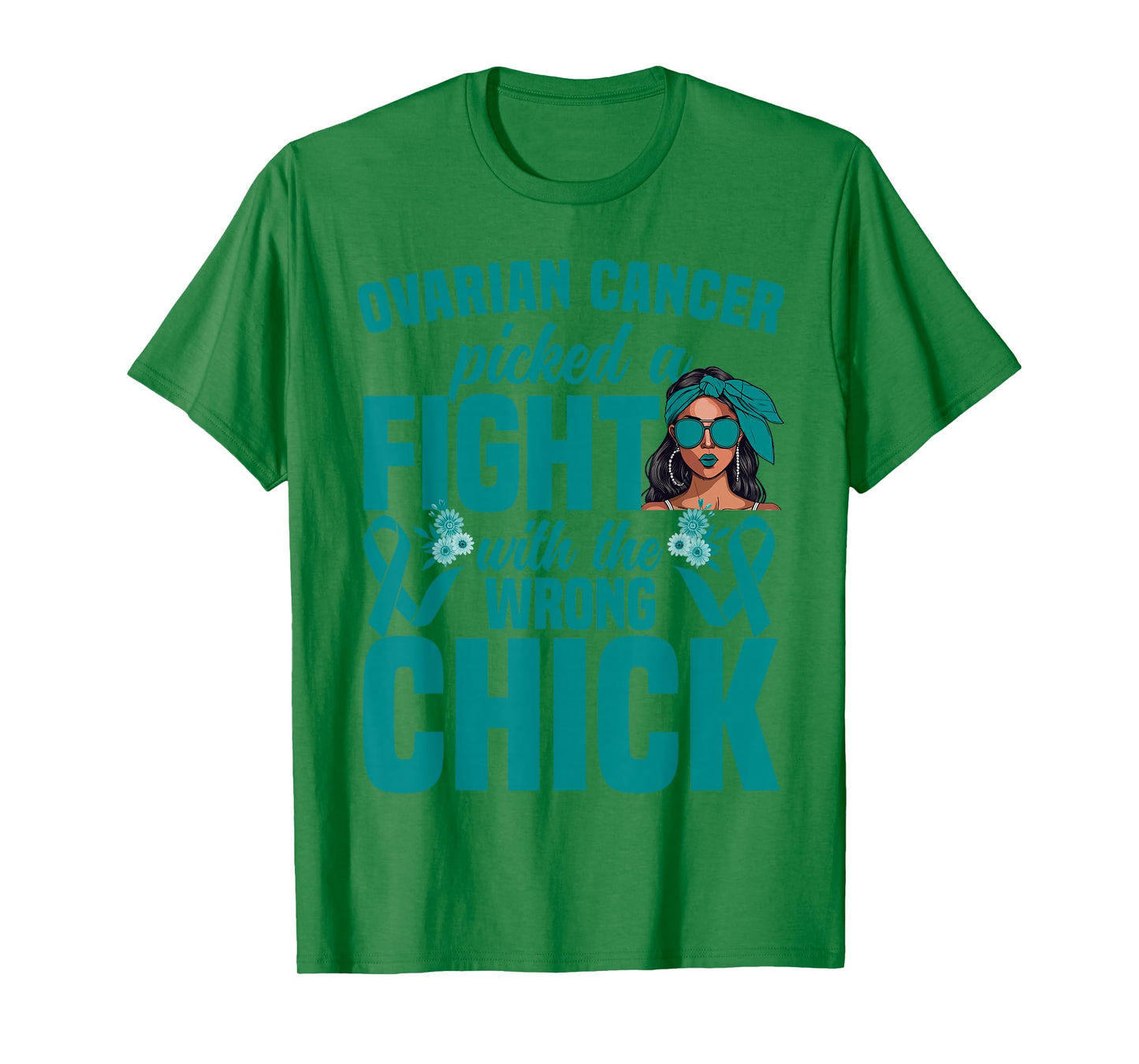 Ovarian Cancer Awareness Women Girls Survivor Ovarian Cancer T-Shirt