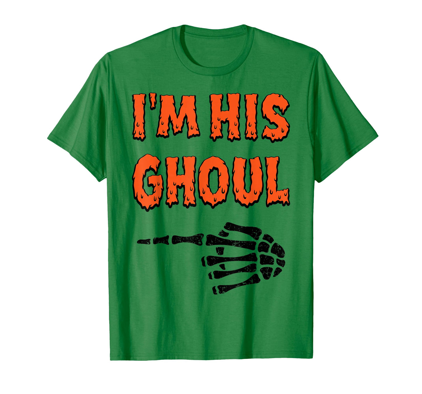 I’m Her Boo I’m His Ghoul Halloween Couples Matching Costume T-Shirt