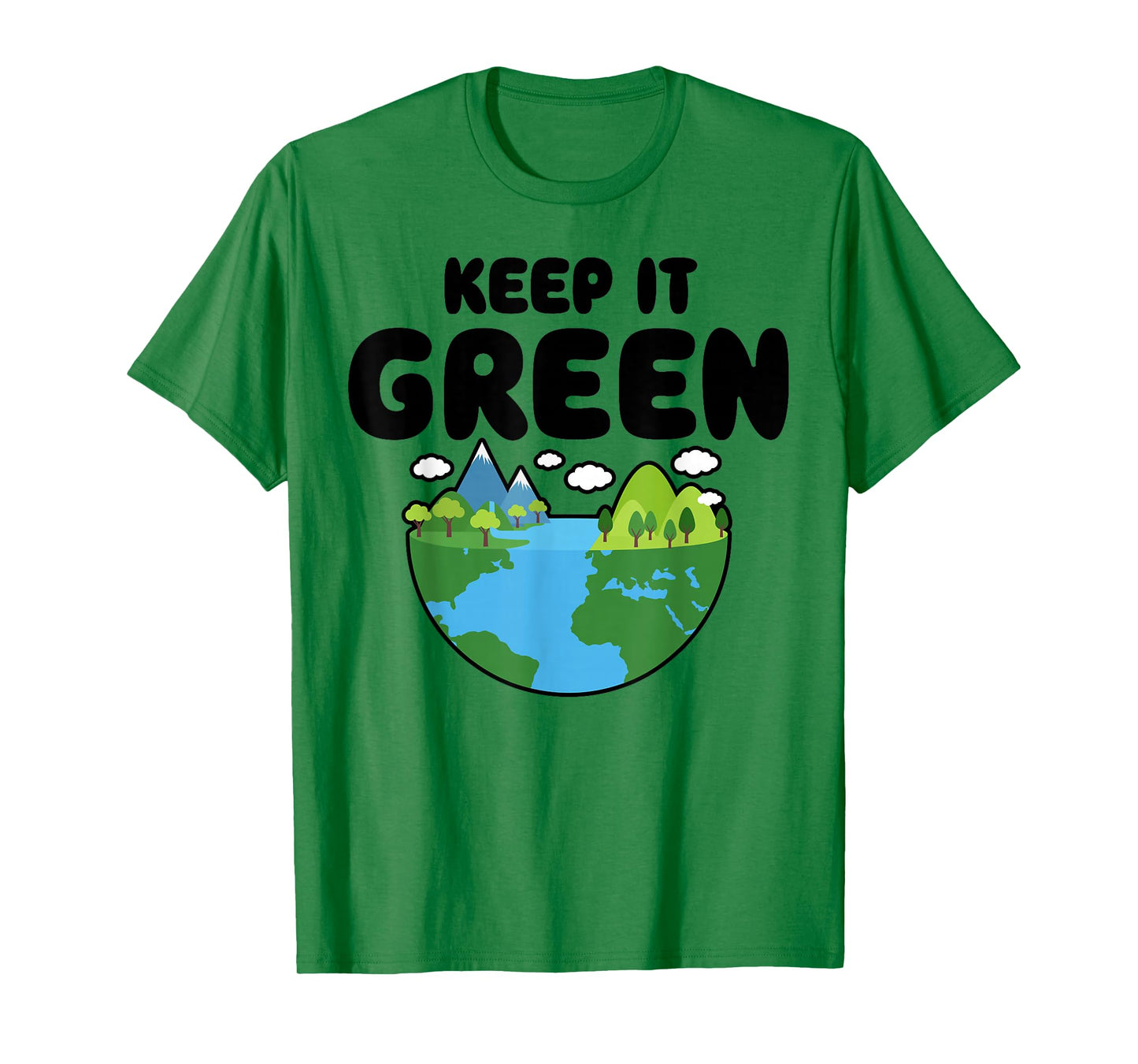 Keep It Green Earth Day Planet Environmental Awareness Retro T-Shirt
