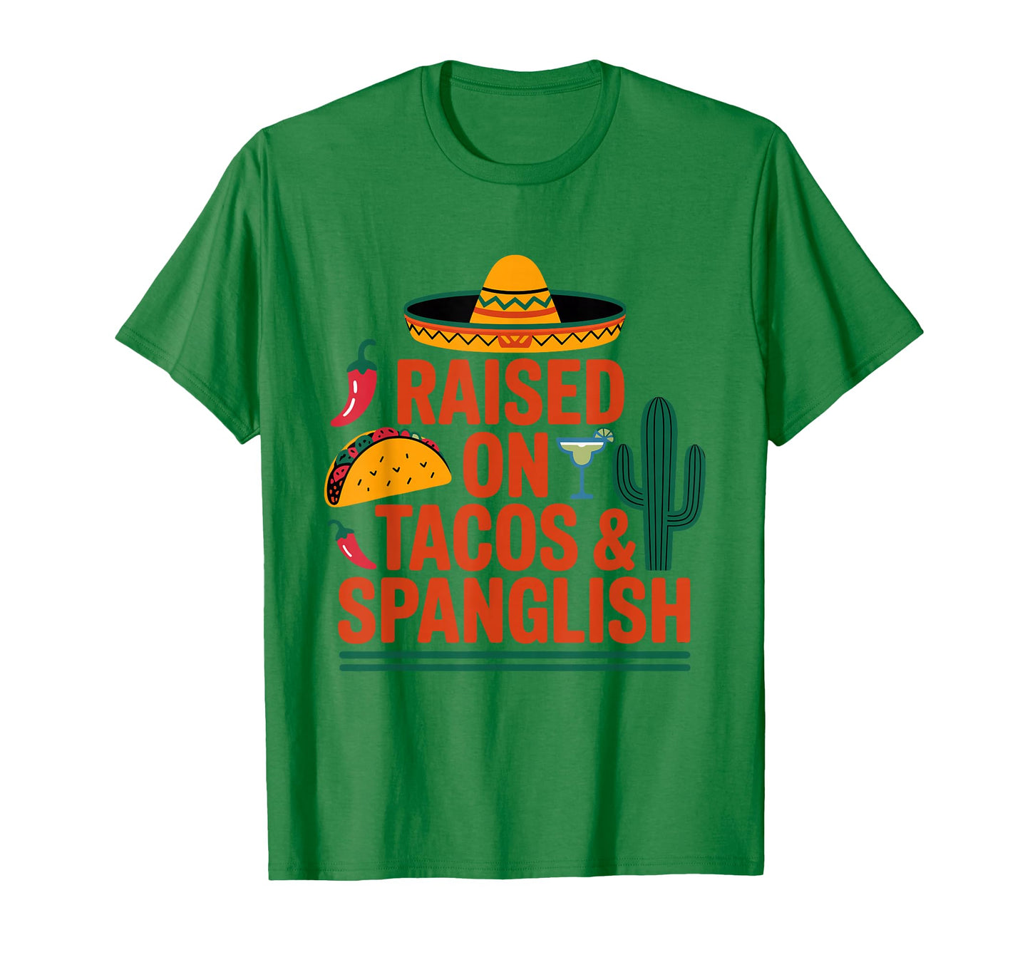 Spanglish Tacos Mexico Mexican T-Shirt